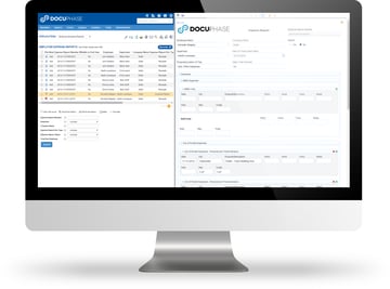 DocuPhase Screen Shot in Monitor